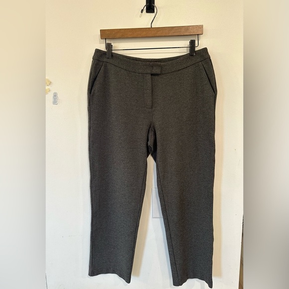 J. McLaughlin Pants - J. Mclaughlin Flat Front Trouser Stretch Pant Womens 8 Gray Rayon Blend Career